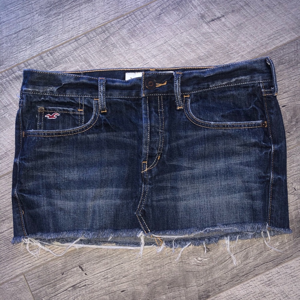 Denim hollister skirt